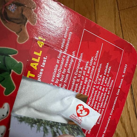 Maple the bear, still in original packaging. Born on 7/1/1996 and retired on 7/ - Picture 7 of 7